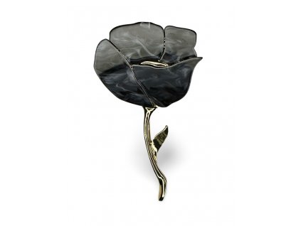 Bonneta D Bijoux Dámská brož tulipán černý