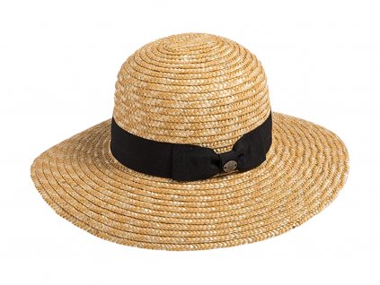 Bonneta Karfil  Dámský letní slaměný klobouk Aline černý