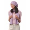 Bonneta Rabionek Dámské vlněné rukavice Zoe růžové vlněná šála Zoe růžová dámský pletený vlněný baret Lea lila