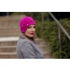 Bonneta Rabionek Dámská vlněná čepice Isabelle s mašlí růžová outfit