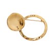 Bonneta Eclat Paris Dámská brož z nerezové oceli kruhová elegance zlatá