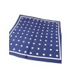 Bonneta Mar.co Dámský čtvercový šátek s puntiky modrý celý