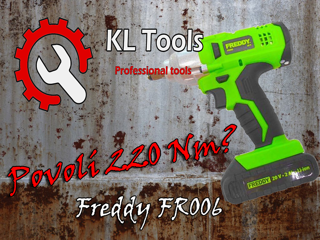 FREDDY FR006 - Aku rázový utahovák 1/2", 220 Nm