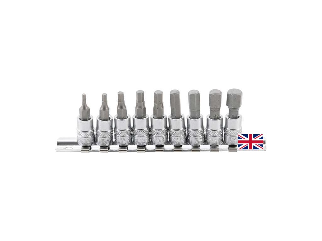 458474 zastrcne hlavice imbus 1 4 palcove 3 32 3 8 sada 9 ks na liste bgs 2749