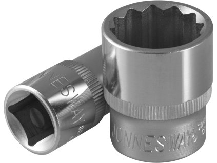 Nástrčné hlavice 1/2",12-hranné, různé velikosti - JONNESWAY