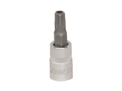 Zástrčné hlavice Torx s otvorem, 1/4", 5hranné, velikosti TS10-TS30 - JONNESWAY (Varianta JONNESWAY S08H2TS25 Velikost: TS15)