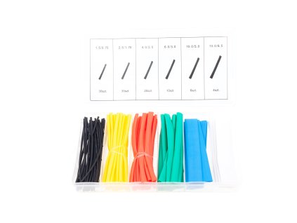 417417 smrstovaci buzirky hadicky velikosti 1 5 13 mm barevne sada 100 ks po 10 cm 01