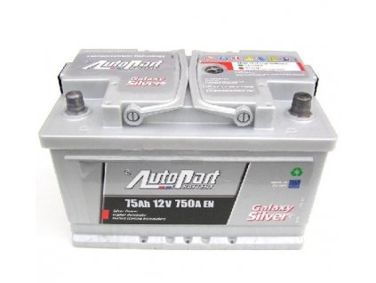 Autobaterie Galaxy Silver 75 Ah 12V, 276x175x175 mm