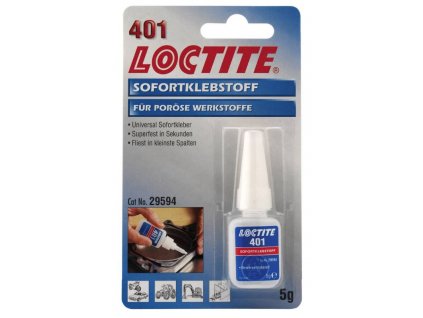 Vteřinové lepidlo, univerzální, 5 g - Loctite 401