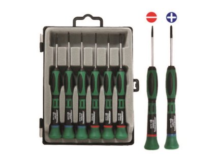 408801 hodinarske sroubovaky ploche a krizove 6 kusu jonnesway d3750p06s 01