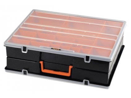 Organizér 420x350x125 mm, oboustranný, 44 přihrádek, plast