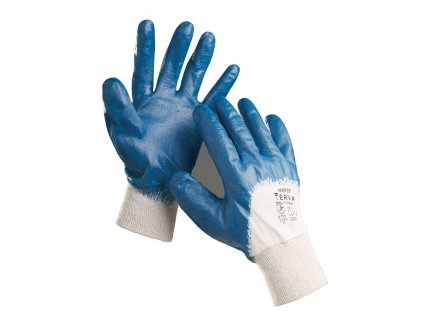 Pracovní rukavice HARRIER, polomáčený nitril, velikost 10