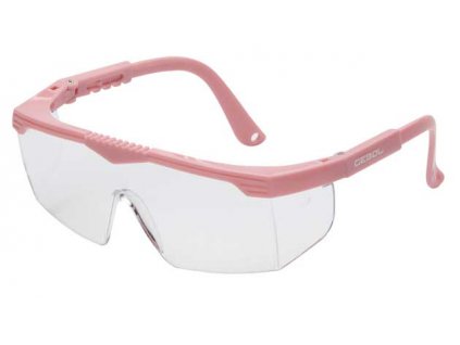 Brýle ochranné dětské SAFETY KIDS, růžové, nastavitelná raménka
