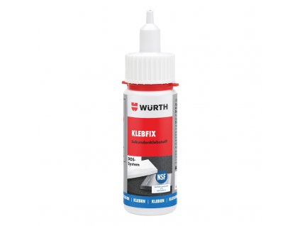 Vteřinové lepidlo Super – Fast Glue, kyanoakrylátové, 50 g – Wurth 0893090