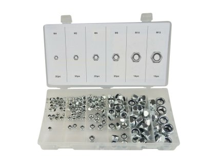 408651 pojistne matice m4 m12 nylonove tesneni 146 kusu 01