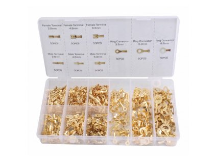 429417 krimpovaci konektory zastrckove a ockove pro automobily neizolovane med 450 ks asta