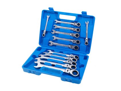 418956 1 ockoploche klice s racnou a kloubem 8 22 mm sada 12 ks satra