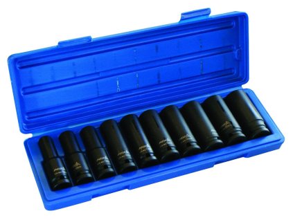 423045 hlavice nastrcne uderove 1 2 10 24 mm 6hranne prodlouzene sada 10 ks asta