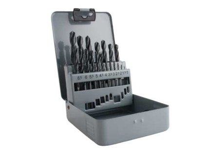 423066 vrtaky hss do kovu 1 0 10 0 mm sada 19 ks