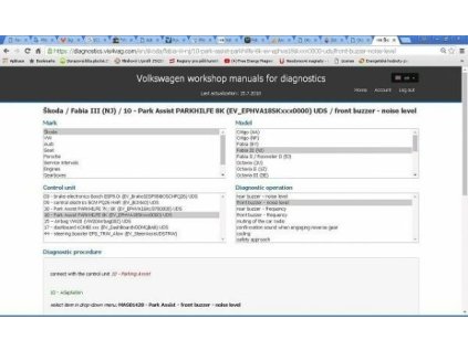 437520 vis online databaze diagnostickych postupu pro koncern vw
