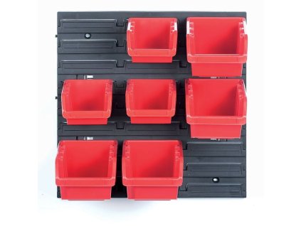 432597 zavesna stena drzak se 7 boxy 400x110x400 mm plast orderline
