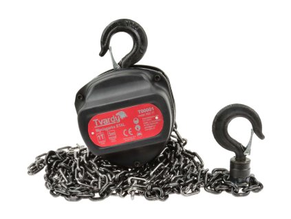 425019 retezovy kladkostroj rucni tzv kocka nosnost 1 tuna zdvih 3 m s certifikatem