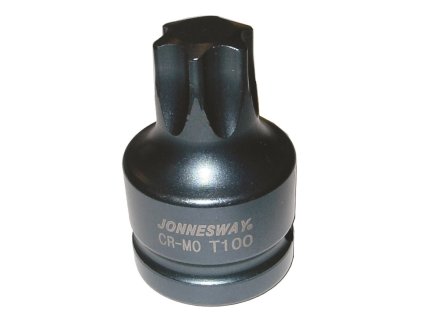 Zástrčné hlavice úderové Torx, 3/4", různé velikosti, délka 60 mm - JONNESWAY (Varianta JONNESWAY Profil: Torx, Velikost čtyřhranu: 3/4", Velikost: T100)