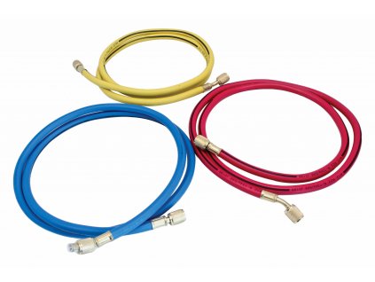 421500 hadice pro pripravek na servis klimatizace 1 5 m zavit 1 4 chladivo r134a 3 ks satra