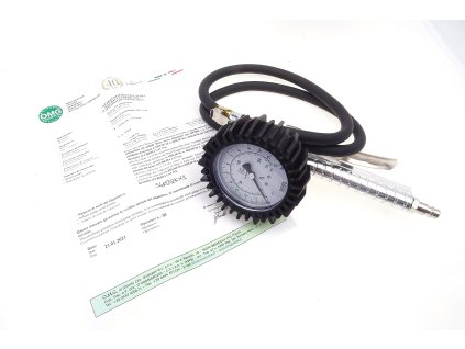 404085 pneuhustic s certifikatem 0 12 bar manometr 80 mm hadice 80 cm omg83 01