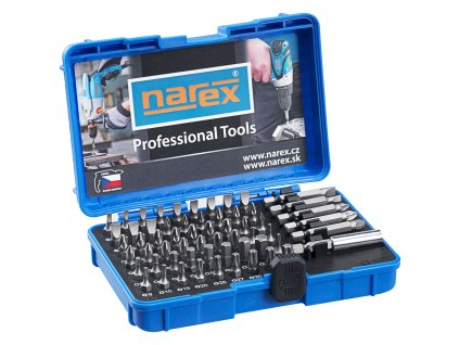 422181 sada 60 bitu industrial ploche krizove imbus torx 60 bit box narex 65404062