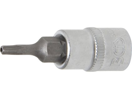Hlavice zástrčné 1/4" Torx TS, pěticípé s otvorem (různé velikosti) - BGS (Varianta BGS Profil: Torx, Velikost čtyřhranu: 1/4", Velikost: TS20)