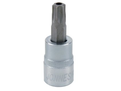 Zástrčné hlavice TORX s otvorem 3/8", 6hranné, délka 48 mm, různé rozměry - JONNESWAY (Varianta JONNESWAY S08H340 Velikost: TT30)