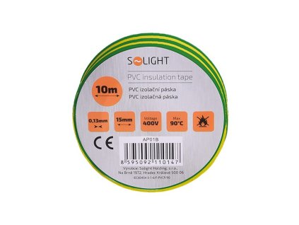 427527 elektrikarska paska pvc izolacni 15 mm x 10 m zlutozelena