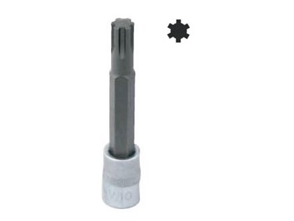 Zástrčné hlavice RIBE, 1/2", velikosti M6-M14, délka 100 mm – JONNESWAY (Varianta JONNESWAY S63H4308 Velikost: M10)