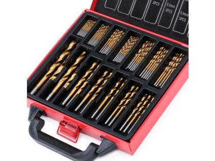 418590 sada stupnovitych vrtaku hss do kovu prumer 1 5 10 mm 99 kusu