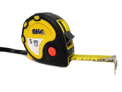 425148 svinovaci metr 5m x 19mm pogumovane pouzdro a magnet