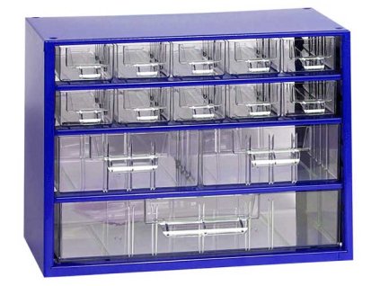 Box na nářadí MINI - 10xA, 2xB, 1xC - MARS 6761 (Varianta 10xA, 2xB, 1xC, modrá barva - MARS 6761M Barva: modrá)