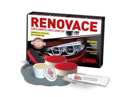 CAREX - sada na RENOVACI plastových světlometů (VELKÁ)