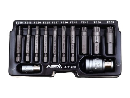 421446 vytahovaky poskozenych sroubu torx 1 4 a 1 2 sada 12 dilu asta 01