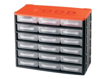 Box na nářadí 18 zásuvek, 330x170x260 mm, plast