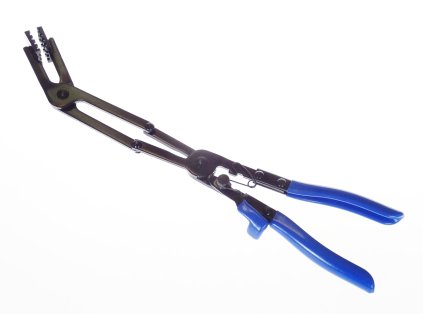 424002 kleste na hadicove spony zahnute extra dlouhe 450 mm s dvojitym kloubem quatros qs24114