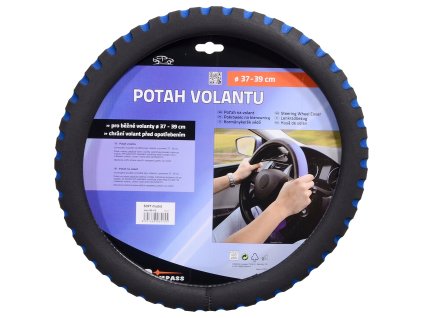 Potah volantu SOFT modrý