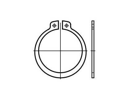 Pojistné kroužky na hřídele - vnější segrovky DIN 471, různé rozměry (Varianta vnější segrovky DIN 471, pro hřídel průměru 20 mm, 10 ks Pro hřídel průměru: 12 mm)