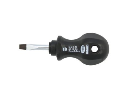 Šroubovák plochý krátký (různé velikosti) - Narex Bystřice (Varianta Narex Bystřice 831003 Velikost: 5.5x35 mm)