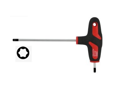 Šroubovák Torx dvouramenný (různé velikosti) - Narex Bystřice (Varianta Narex Bystřice Profil: Torx, Velikost: TX15)