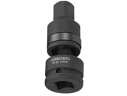 Klouby kulové, úderové, pro rázové utahováky, různé rozměry - JONNESWAY (Varianta JONNESWAY S03A4U4 Velikost čtyřhranu: 3/8")
