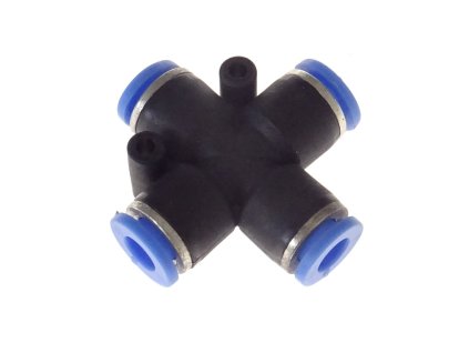 Rychlospojky hadicové křížové - roztrojky, různé průměry, plast (Varianta roztrojka 6 mm, plast Velikost: 8 mm)