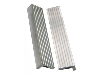 Vložky do čelistí dílenských svěráků hliníkové, různé rozměry - YORK (Varianta YORK Délka: 125 mm)