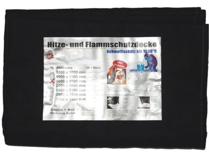 Ochranné přikrývky proti žáru a plamenům, do 1000 °C, různé rozměry - Gmelin+MOLL (Varianta Gmelin+MOLL Rozměr: 100x100 cm)