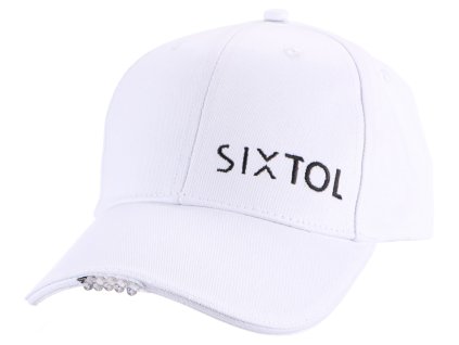Kšiltovky s LED světlem 25 lm, nabíjeci USB, univerzální velikost - SIXTOL B-CAP (Varianta SIXTOL B-CAP Barva: bílá)